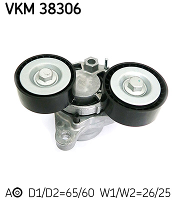 SKF - VKM 38306 - Zatezač, klinasti rebrasti kaiš (Kaišni prenos)